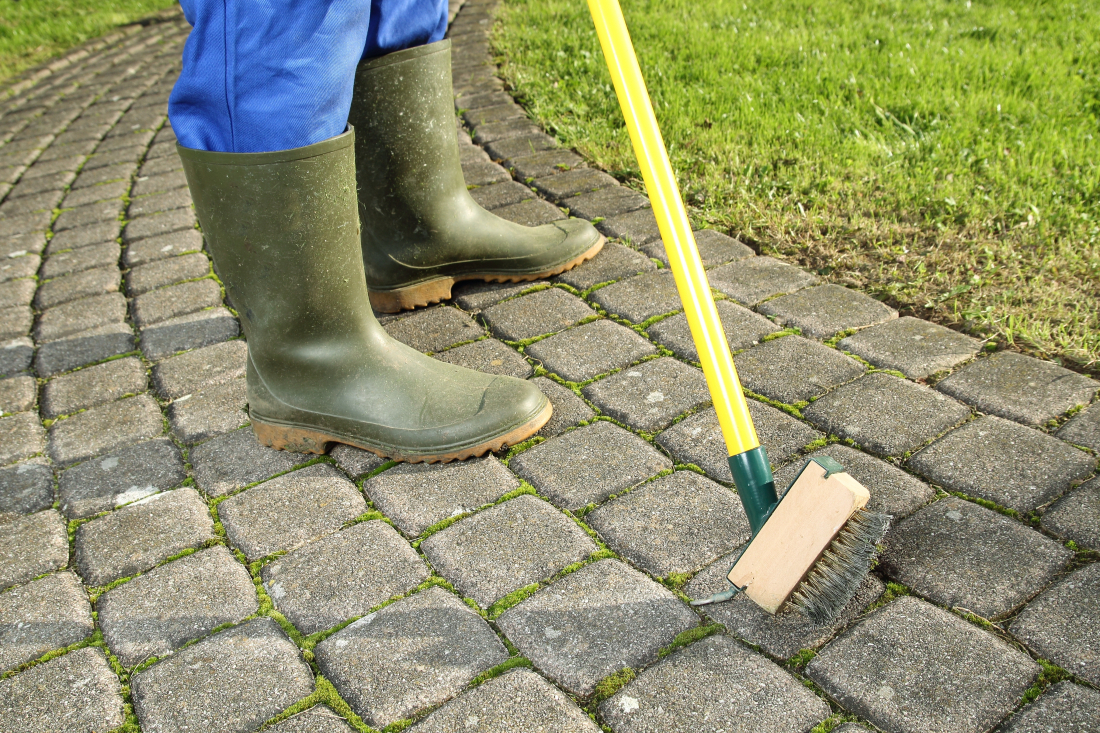 nettoyage allée de jardin