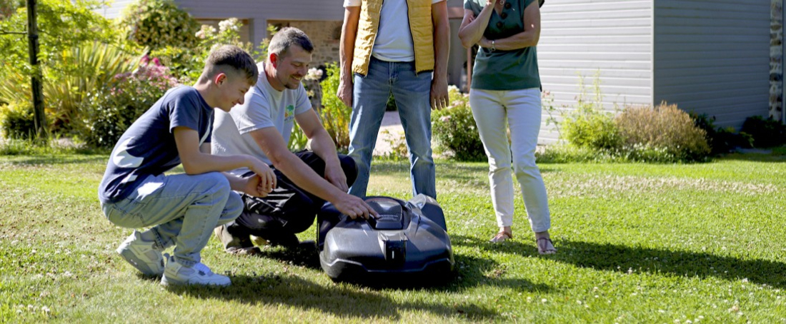 Paramétrage d'un robot tondeuse