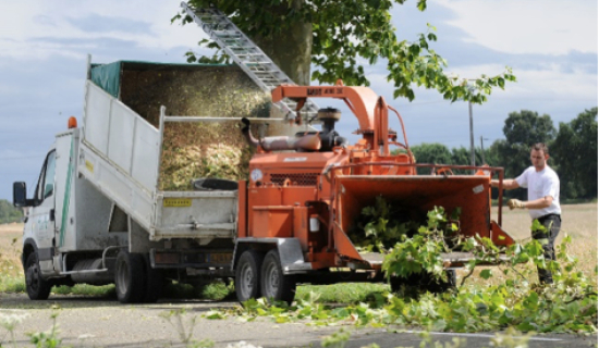 broyage des déchets verts